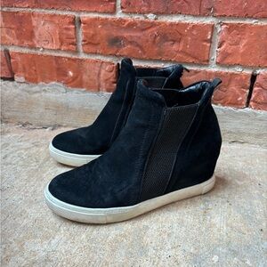 Steve Madden LeII Womens 8.5 Black Suede Ankle Boots Sneakers